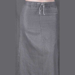 Be Girl Maxi Metallic Silver Gray Skirt